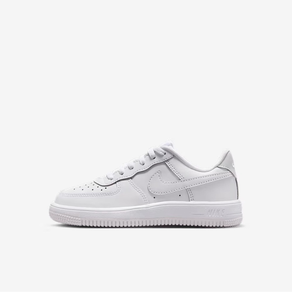NIKE Kids' Grade School Air Force 1 Low Shoes White Sneakers Size 1 NEW - Picture 13 of 14